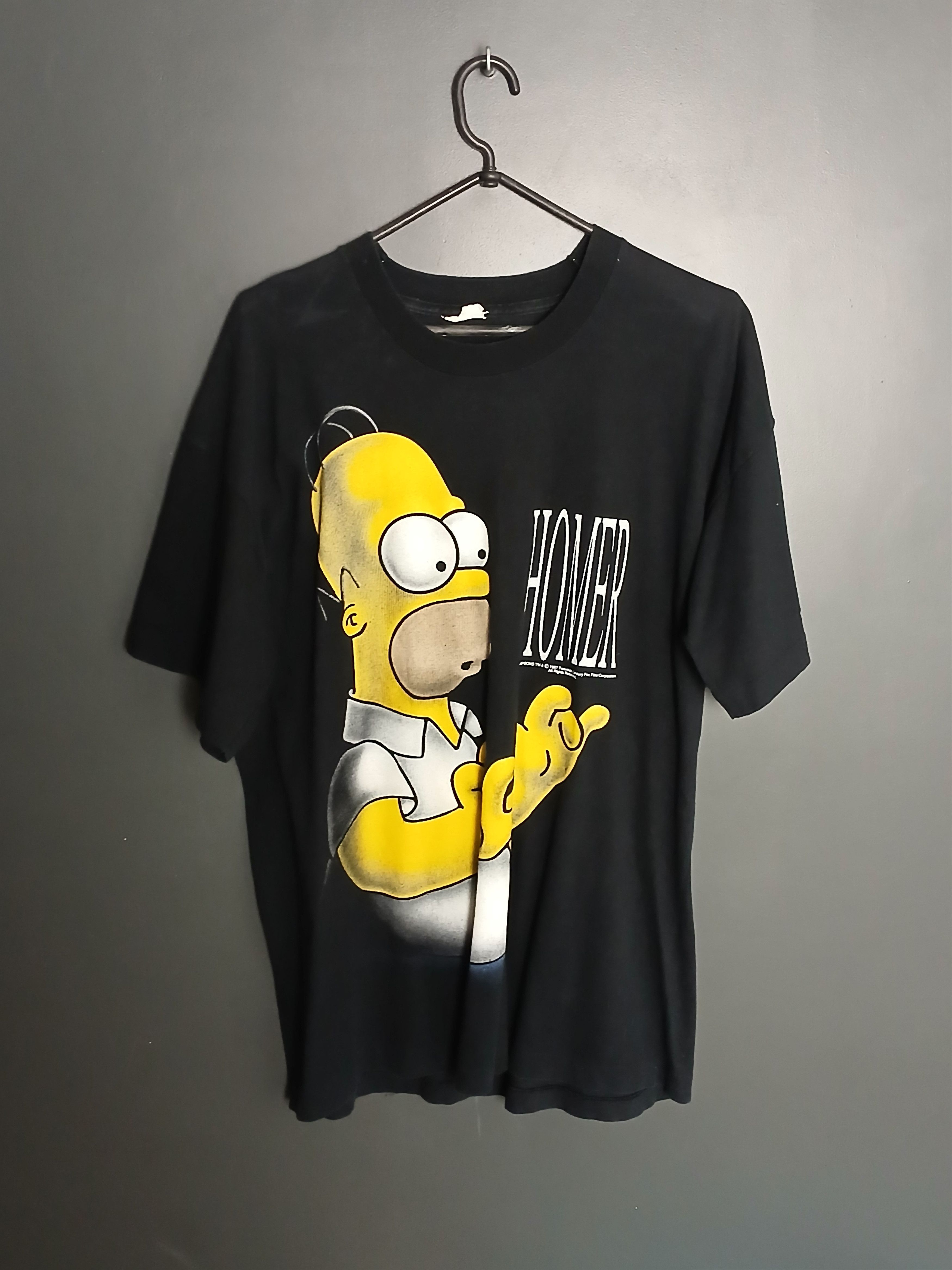 Cartoon Network × The Simpsons × Vintage Vintage The Simpsons Homer Simpson Single Stitch T-Shirt Size US L / EU 52-54 / 3 - 1 Thumbnail
