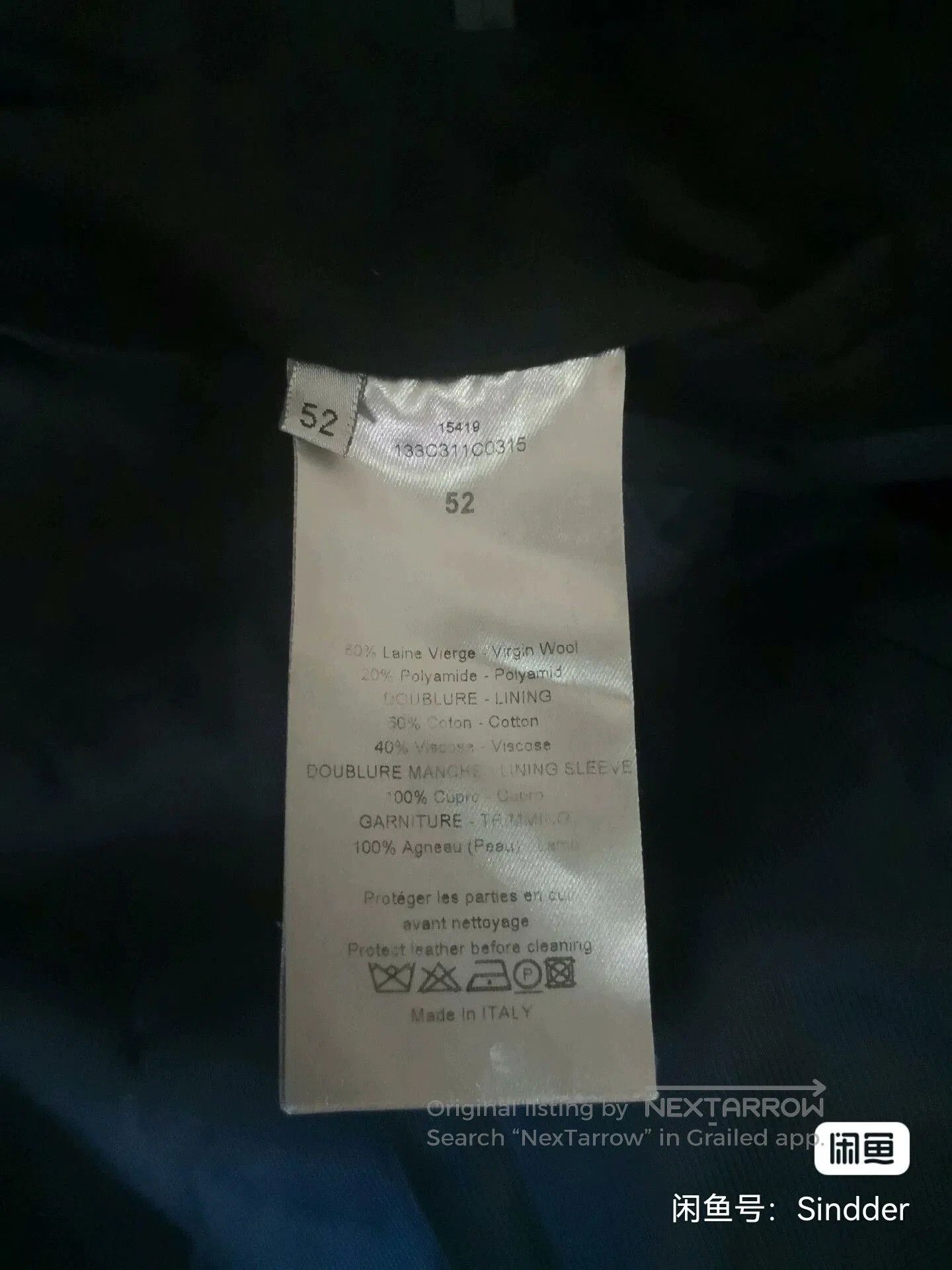 Dior Dior Wool Coat. Size US L / EU 52-54 / 3 - 4 Thumbnail