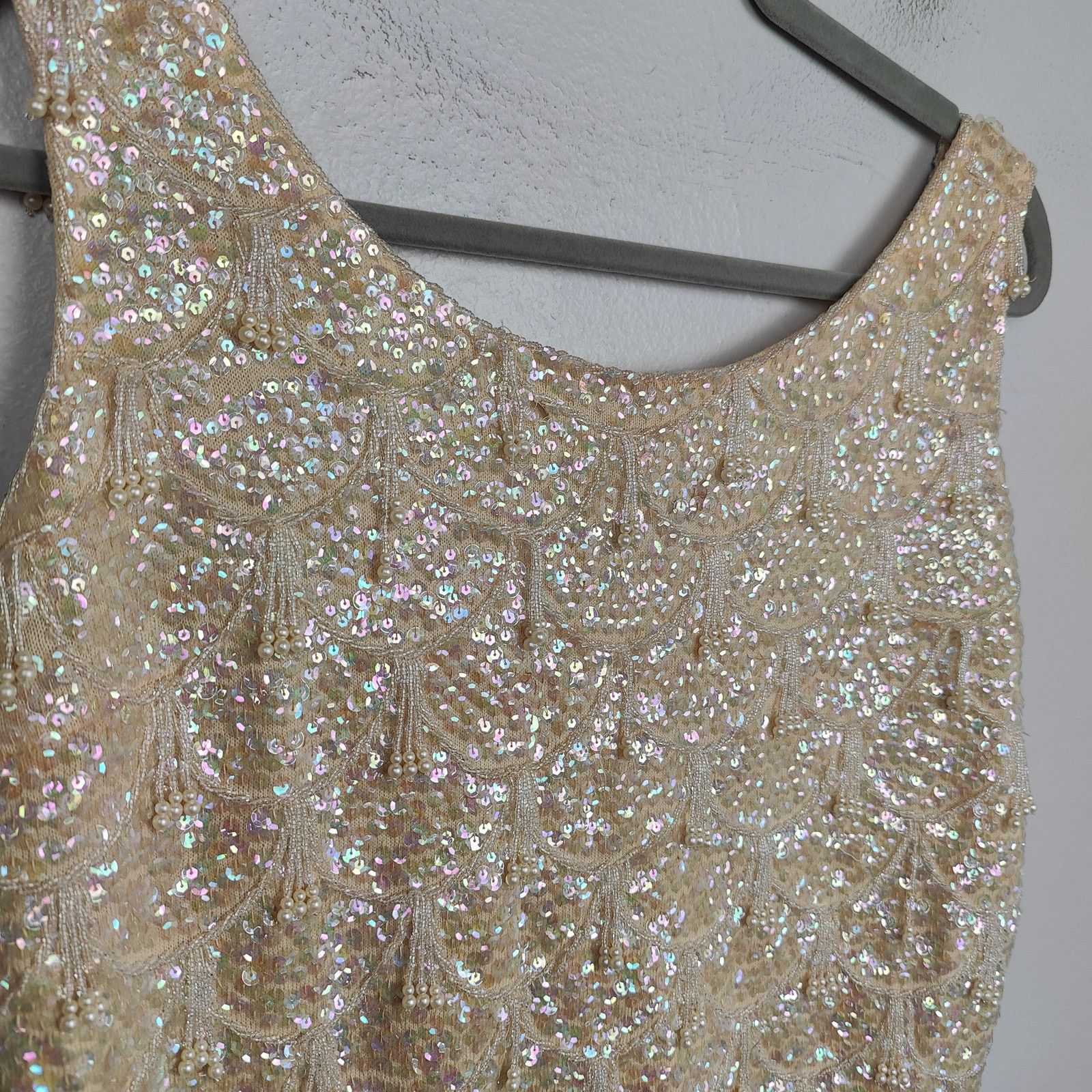 Other Vintage Beaded Top Womens Small 100% Wool Tank Size S / US 4 / IT 40 - 2 Thumbnail