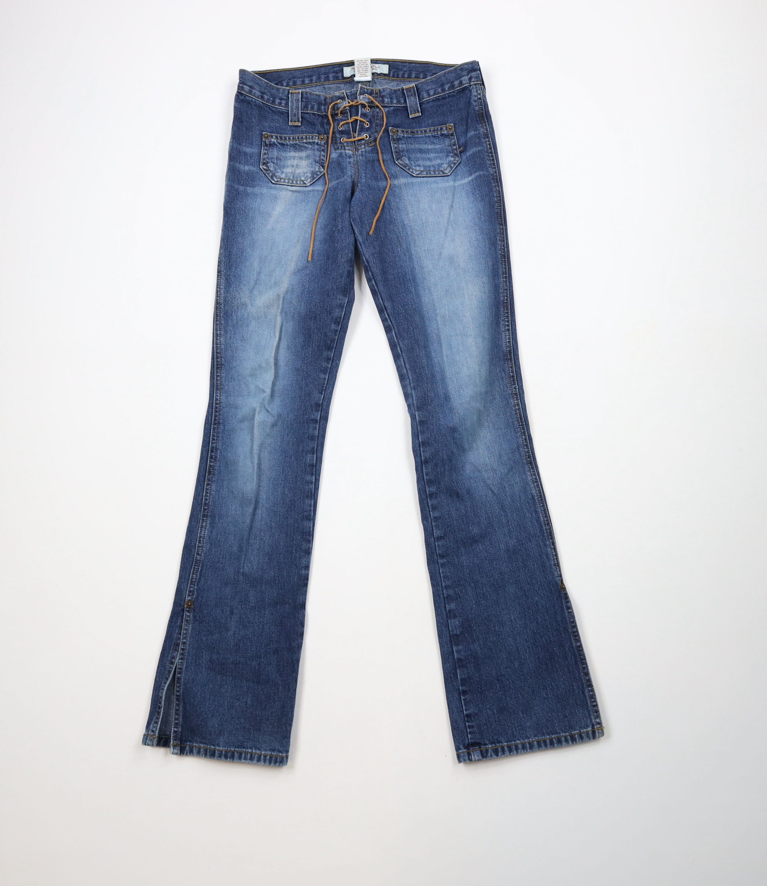 Abercrombie & Fitch × Vintage Vintage 90s Y2K Abercrombie & Fitch Flared Denim Jeans USA Size 25" / US 0 / IT 36 - 1 Thumbnail