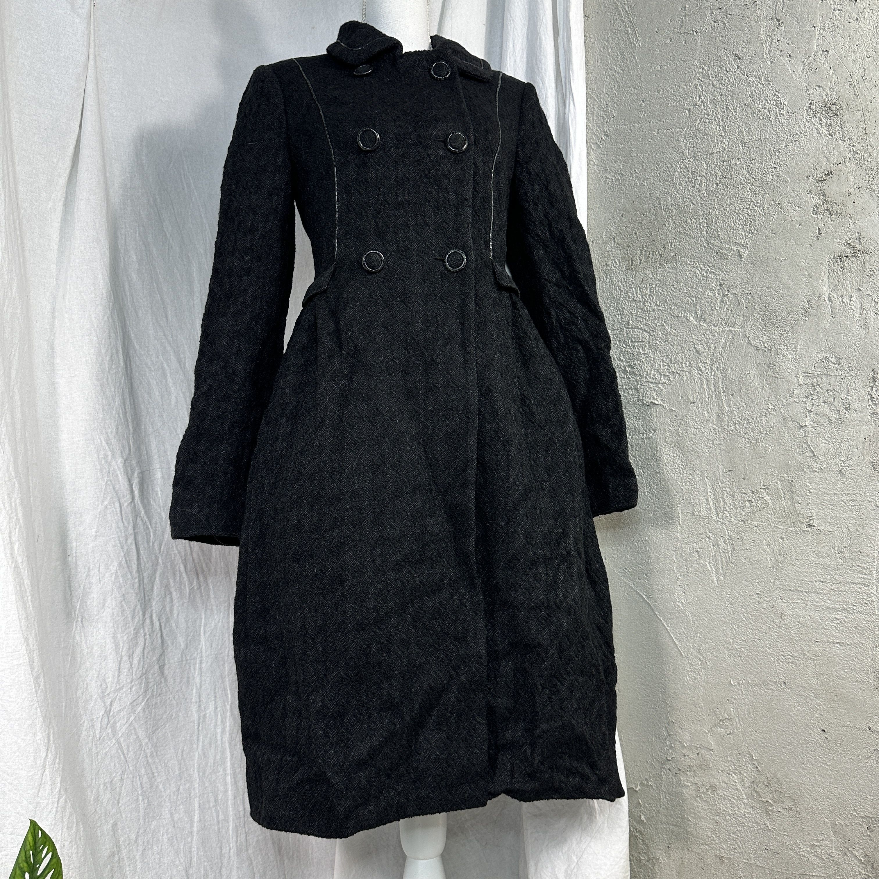 Bottega Veneta × Vintage Bottega Veneta High Quality Luxury Coat Cloak Jacket Black Size US S / EU 44-46 / 1 - 4 Thumbnail