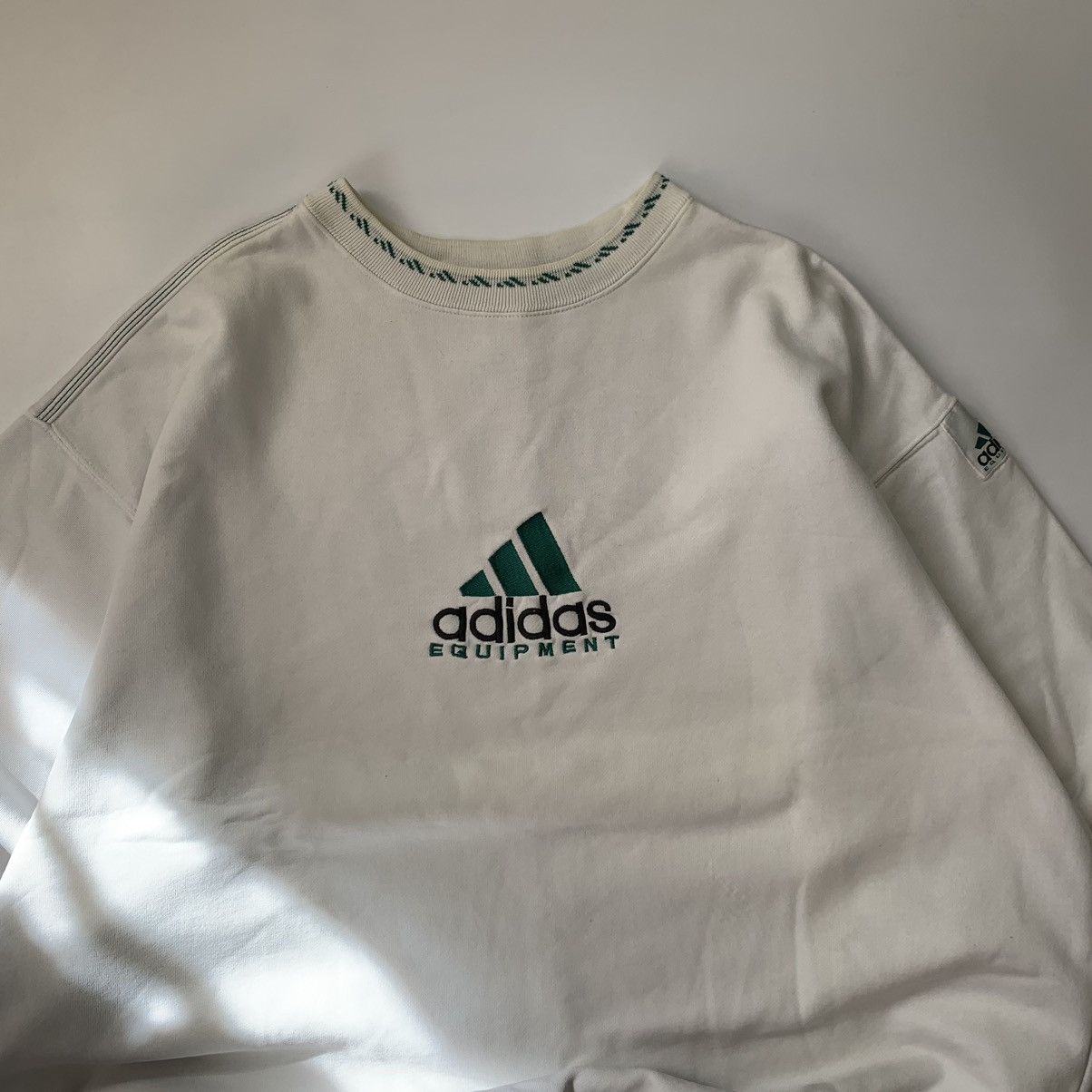 Equipment Adidas Equipment Vintage Sweatshirt Crewneck 90s Big Logo Size US L / EU 52-54 / 3 - 4 Thumbnail