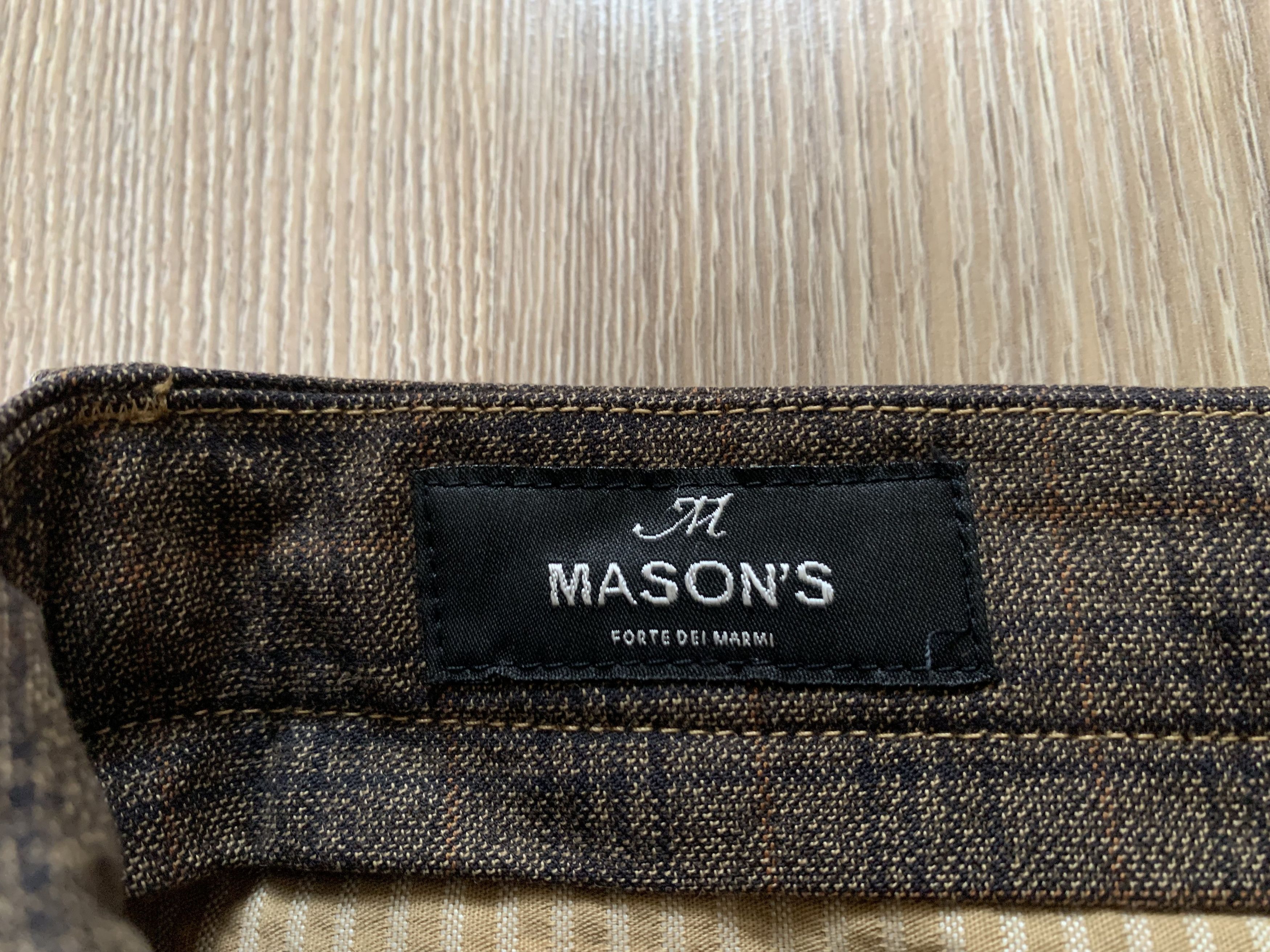 Mason's Masons Milano Style Cotton Plaid Pants Size US 36 / EU 52 - 8 Thumbnail