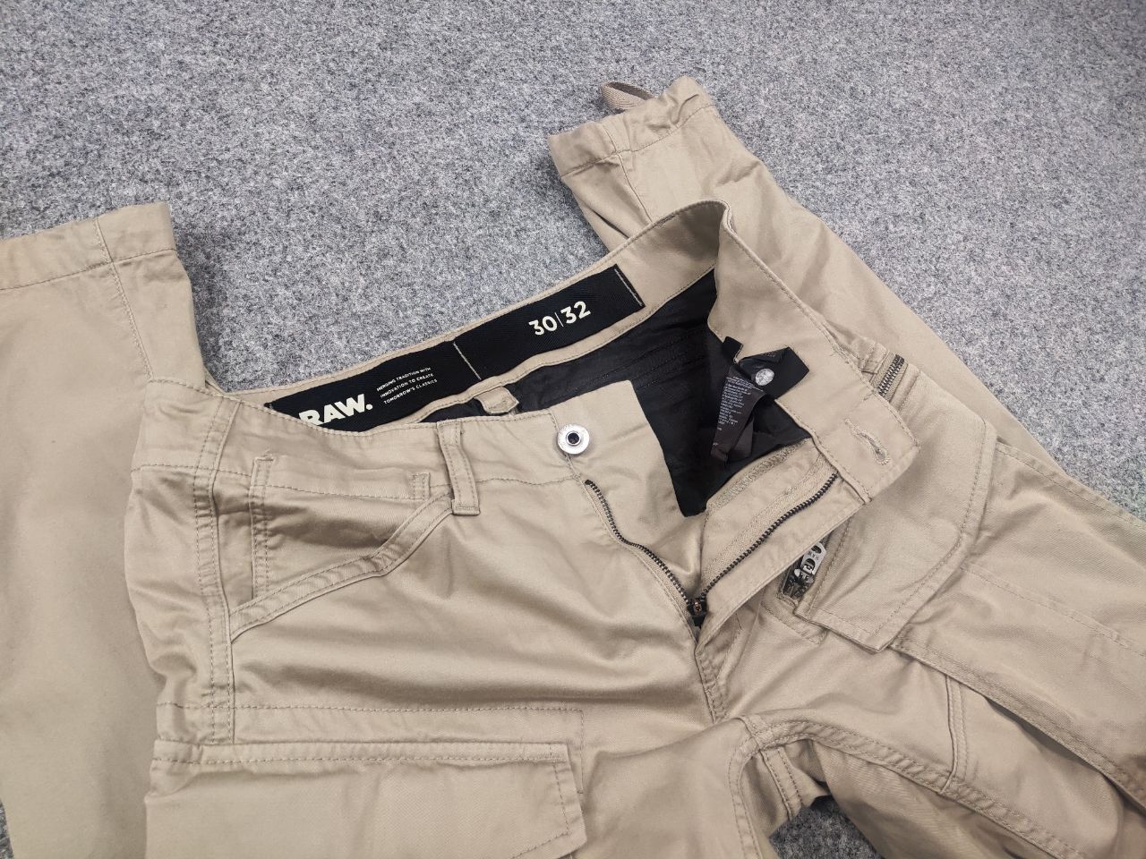 G-Star G Star Raw rovic zip 3d straight tapered Cargo Pants Vintage Size US 30 / EU 46 - 18 Thumbnail