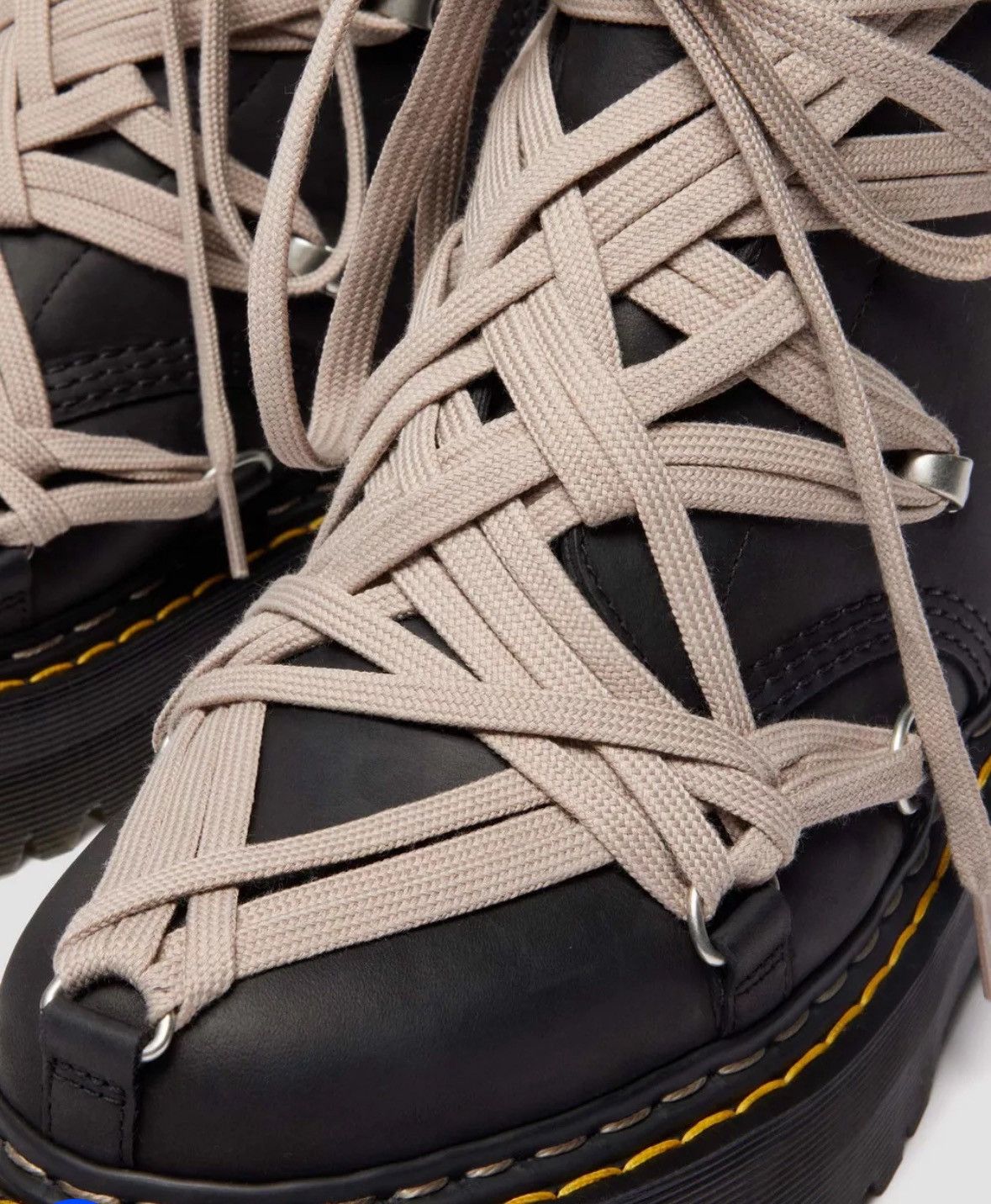 Dr. Martens × Rick Owens Rick Owens x Dr. Martens 1460 Megalace Quad RO - US 10 Size US 10 / EU 43 - 3 Thumbnail