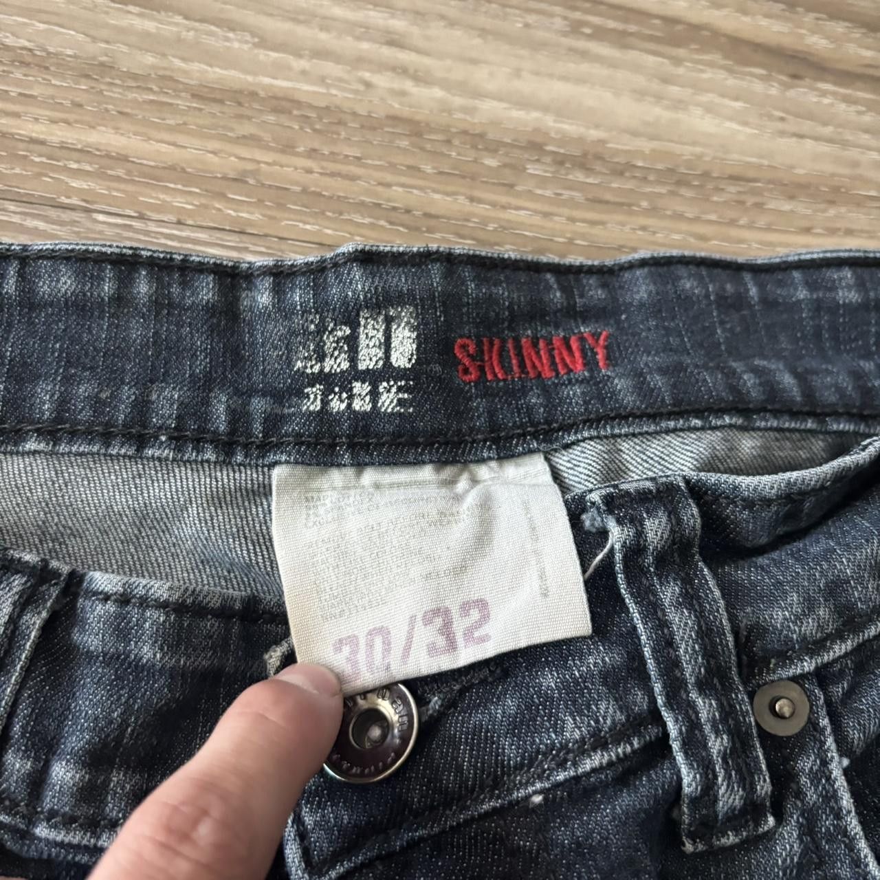 Vintage Crazy Vintage Y2K/2000s Grunge Dark Wash Skinny Denim Jeans! 30x32 Size US 30 / EU 46 - 8 Thumbnail
