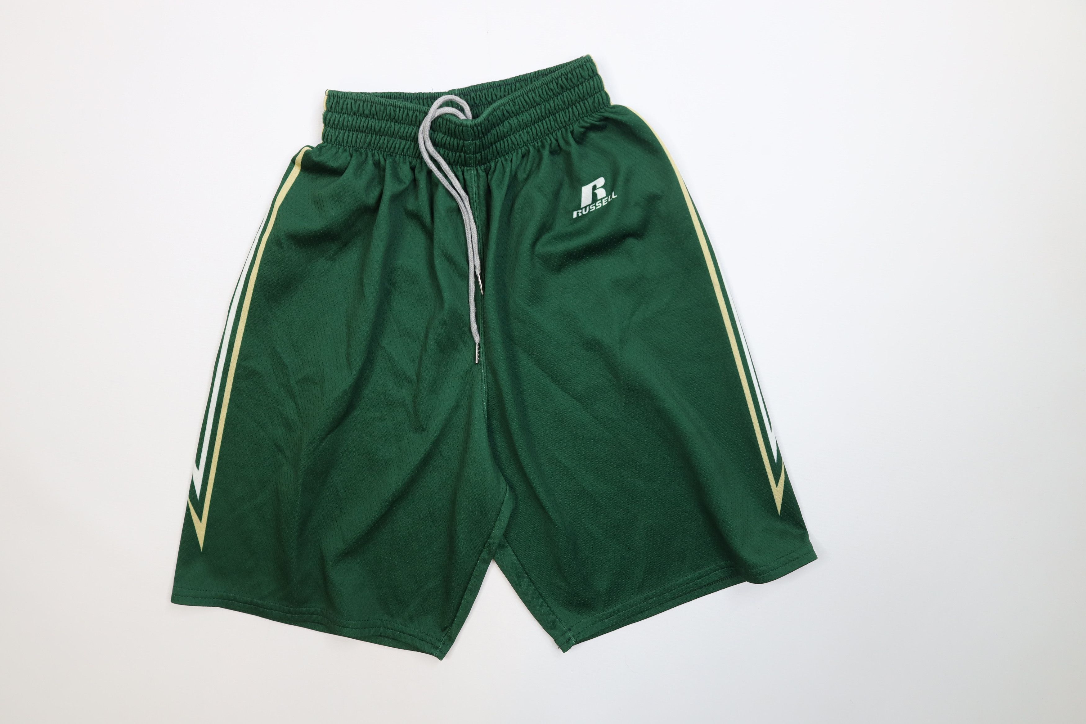 Russell Athletic Vintage 90s Y2K Russell Athletic Basketball Gym Shorts Green Size US 30 / EU 46 - 1 Thumbnail
