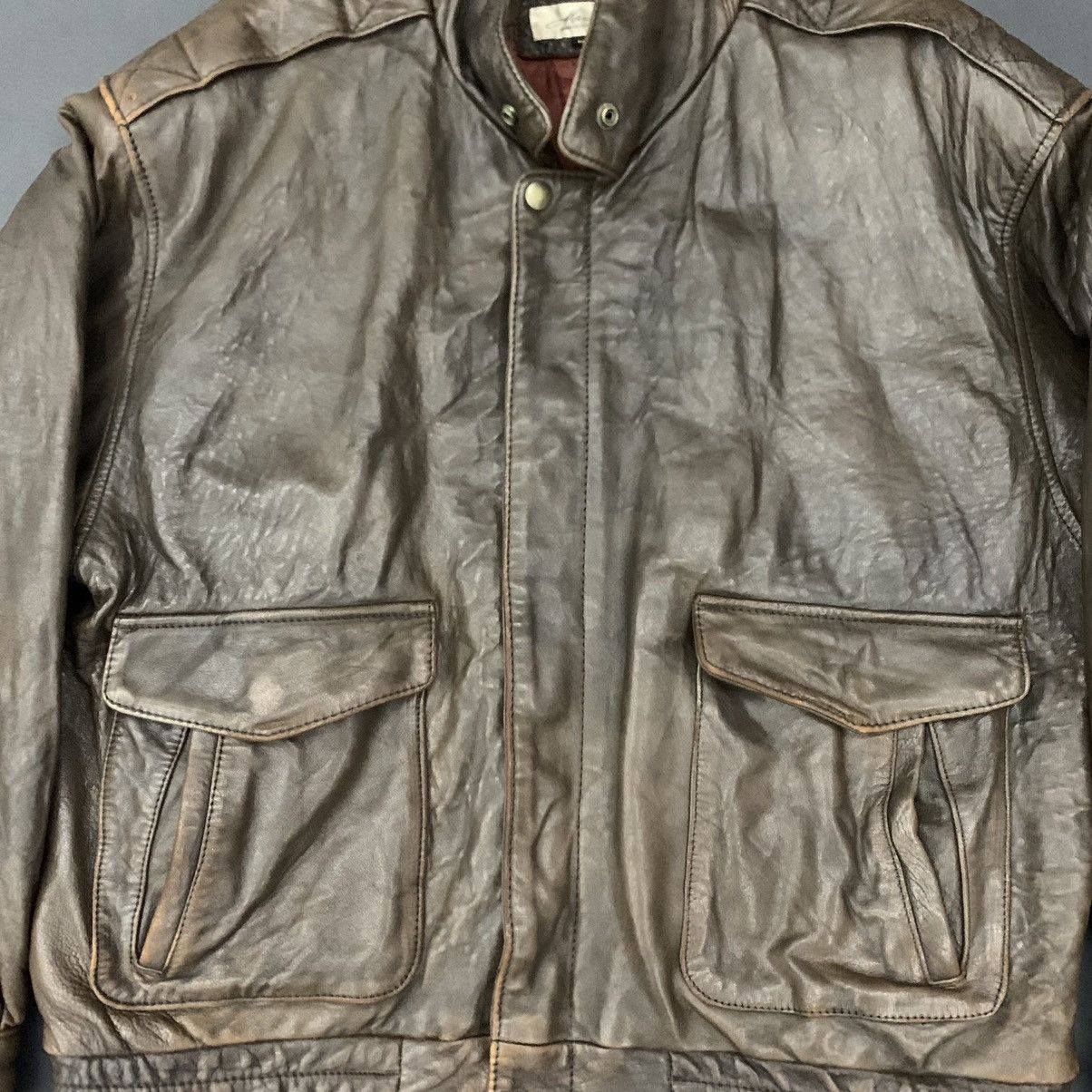 Genuine Leather Marcell Brown Leather Jacket Size US M / EU 48-50 / 2 - 5 Thumbnail