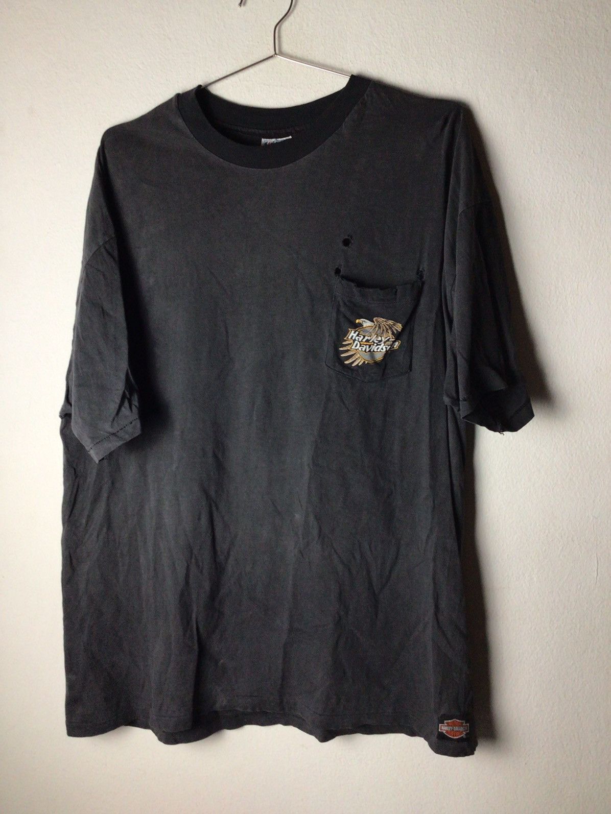 Band Tees × Harley Davidson Harley Davison 90's pocket Size US XL / EU 56 / 4 - 2 Thumbnail