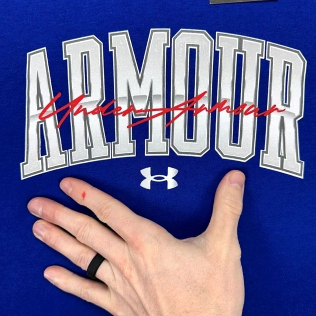 Under Armour Under Armour Mens Medium Blue Graphic Logo Crewneck Short Sleeve T-Shirt NEW Size US M / EU 48-50 / 2 - 6 Thumbnail