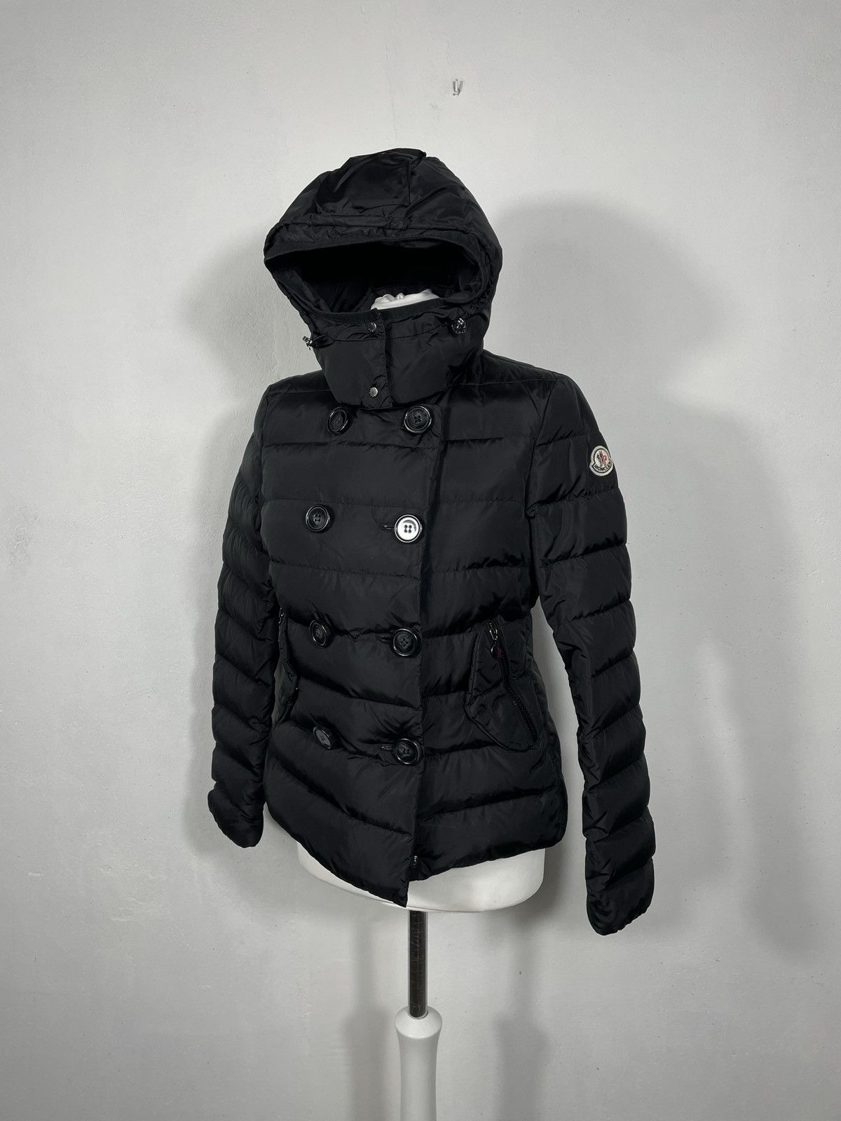 Designer × Moncler Moncler Black Puffer Hood Down Jakcet Coat Luxury Designer Size M / US 6-8 / IT 42-44 - 2 Thumbnail