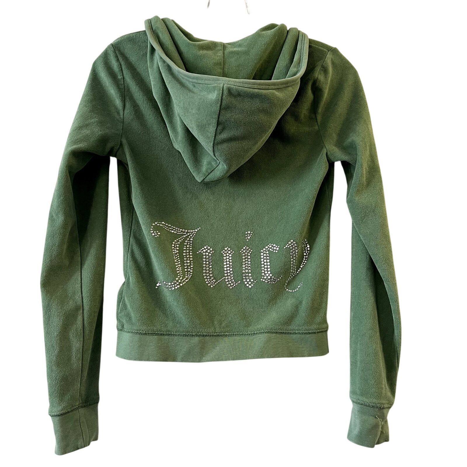 Juicy Couture Juicy Couture Og Big Bling Hoodie in Green size S cotton Size S / US 4 / IT 40 - 1 Thumbnail
