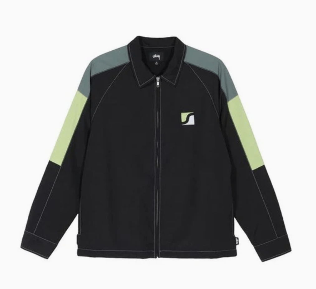 Stussy Stussy Panel Zip Jacket Panel Contrast Stitch Black Size L Size US L / EU 52-54 / 3 - 7 Thumbnail