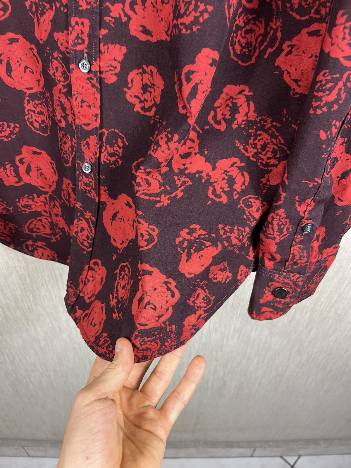Diesel × Vintage Vintage archive Diesel Industries roses full print y2k shirt Size US M / EU 48-50 / 2 - 11 Thumbnail