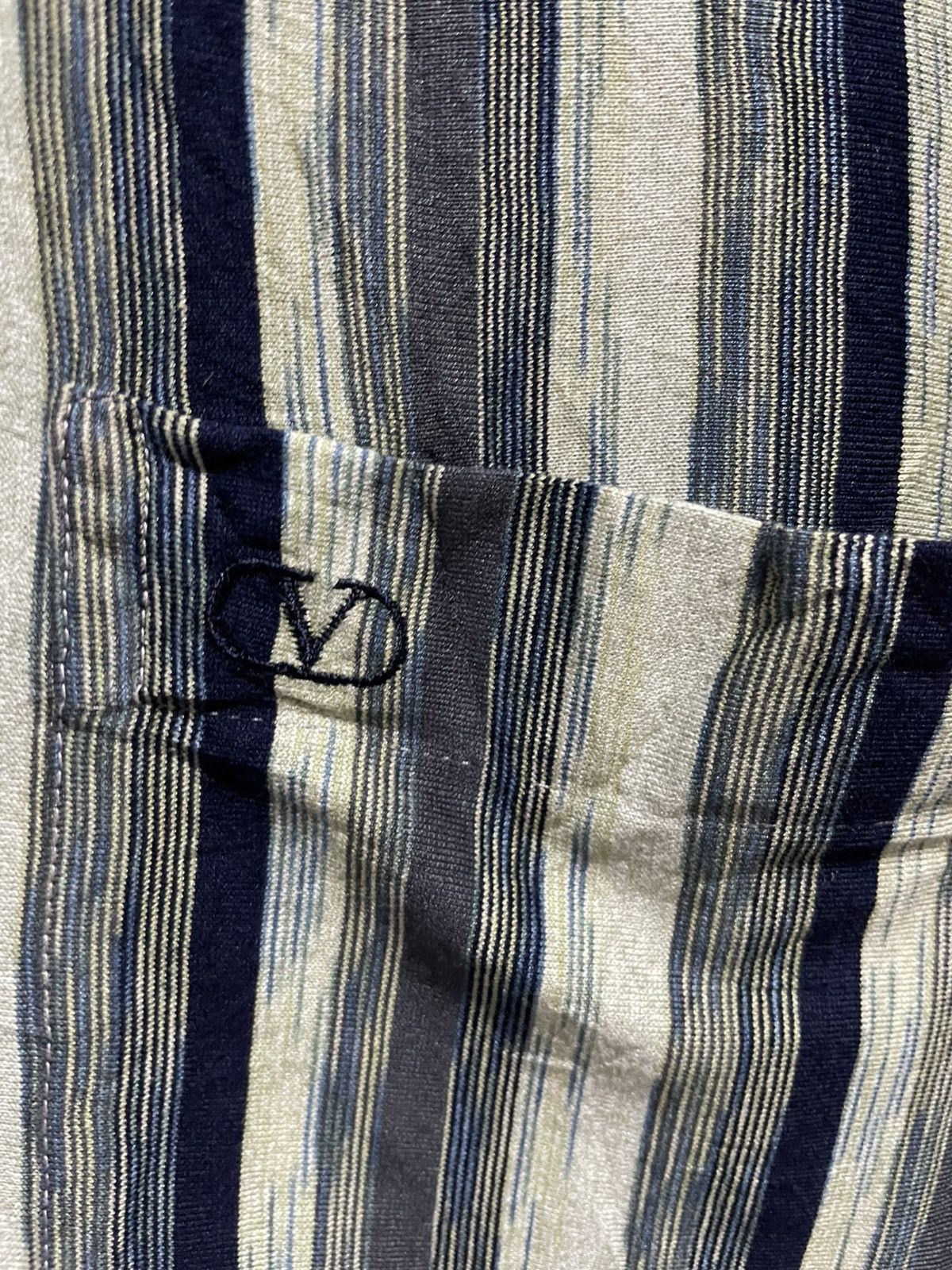 Designer Valentino Stripped Polo Size US M / EU 48-50 / 2 - 16 Thumbnail