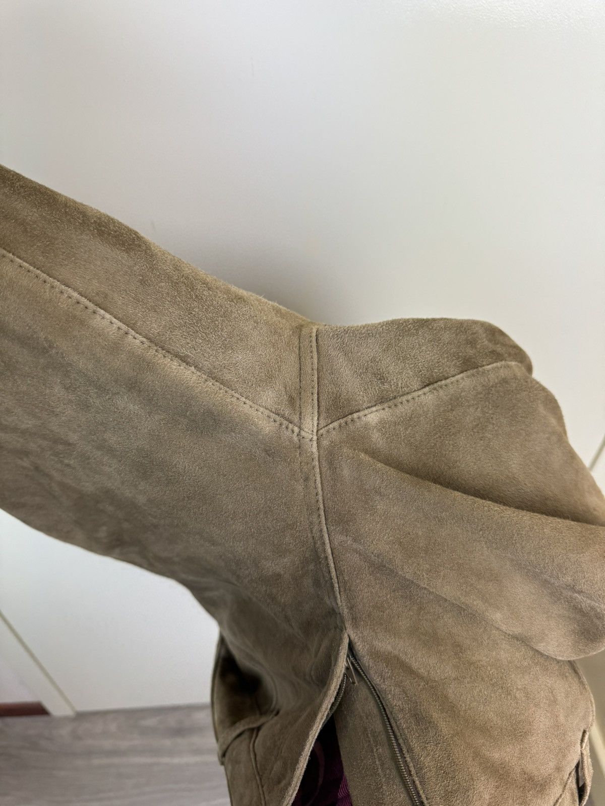 Lauren Ralph Lauren Ralph Lauren Suede Leather Brown Vtg Pants Trousers Cowboy Size 32" / US 10 / IT 46 - 21 Thumbnail