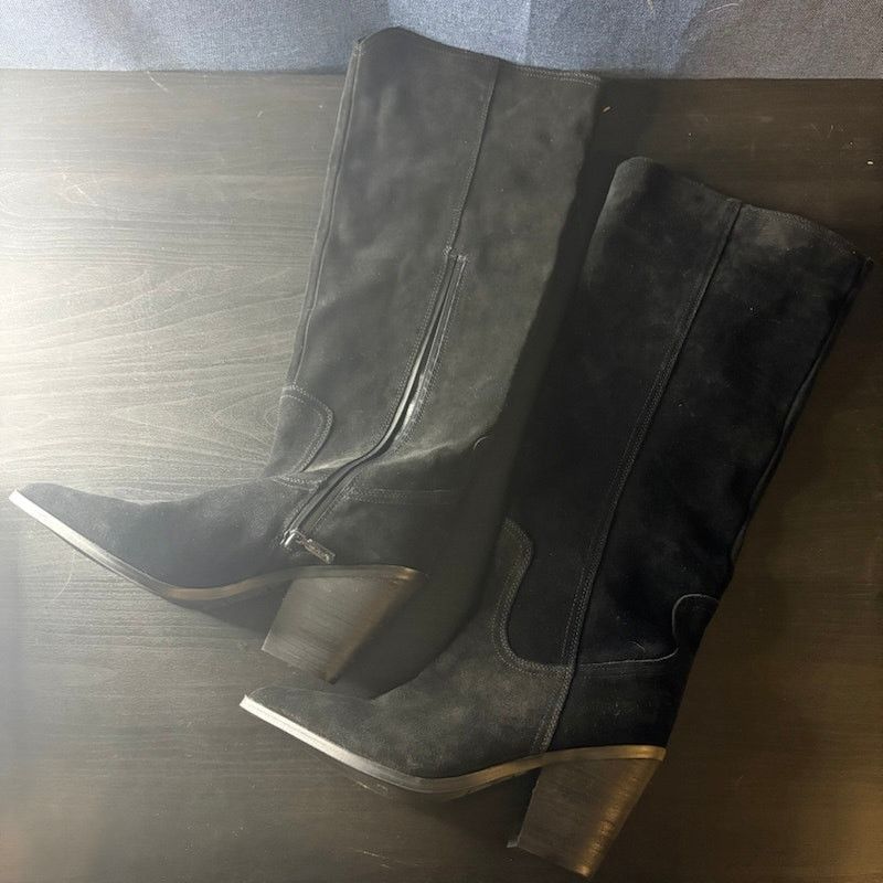 Blondo Blondo Willow Waterproof Tall Boot Black Suede Size 9 M Size US 9 / IT 39 - 3 Thumbnail