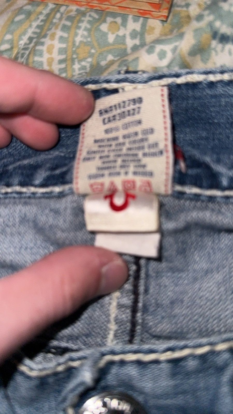 True Religion Ricky Giant Big T Size US 34 / EU 50 - 5 Thumbnail