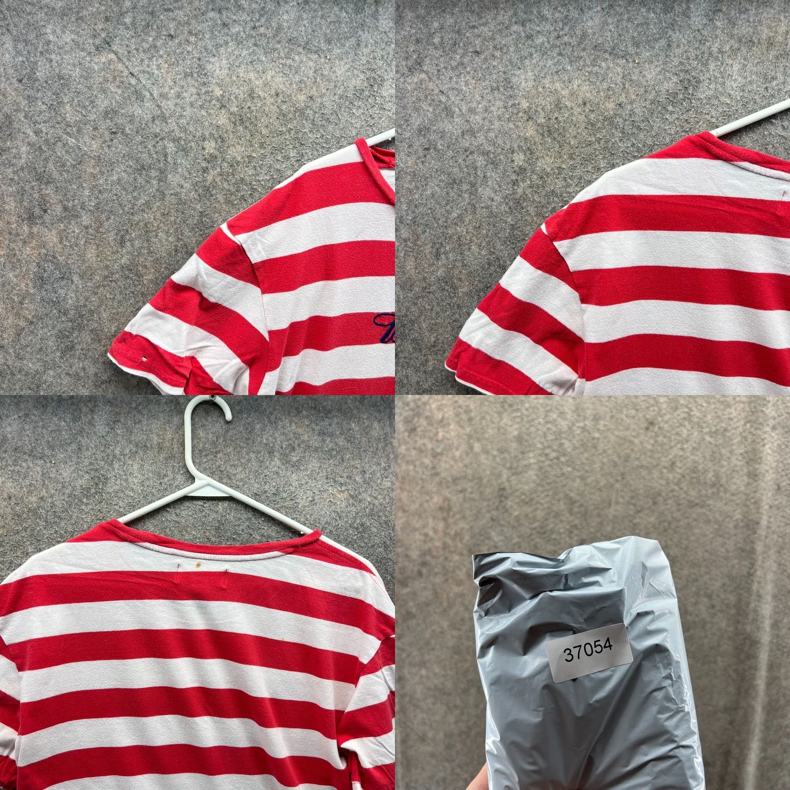 Pacsun Budweiser PacSun Shirt Women Small White Striped Crewneck Embroidered Logo T-Shirt Short Sleeve Casual Vintage: No Size S / US 4 / IT 40 - 8 Thumbnail