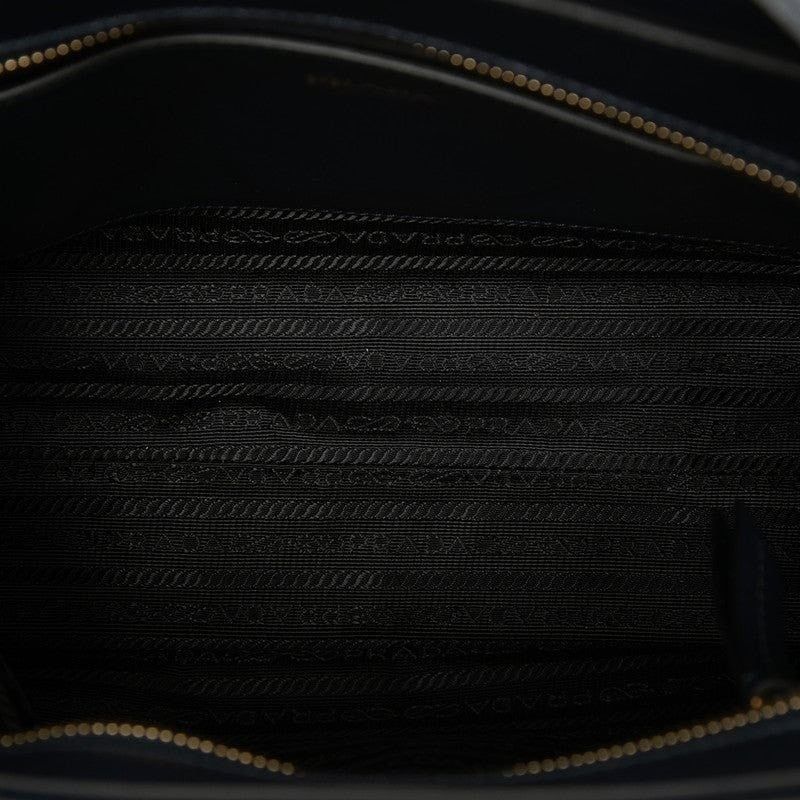 Prada Prada Saffiano Leather Handbag Navy Size ONE SIZE - 3 Thumbnail