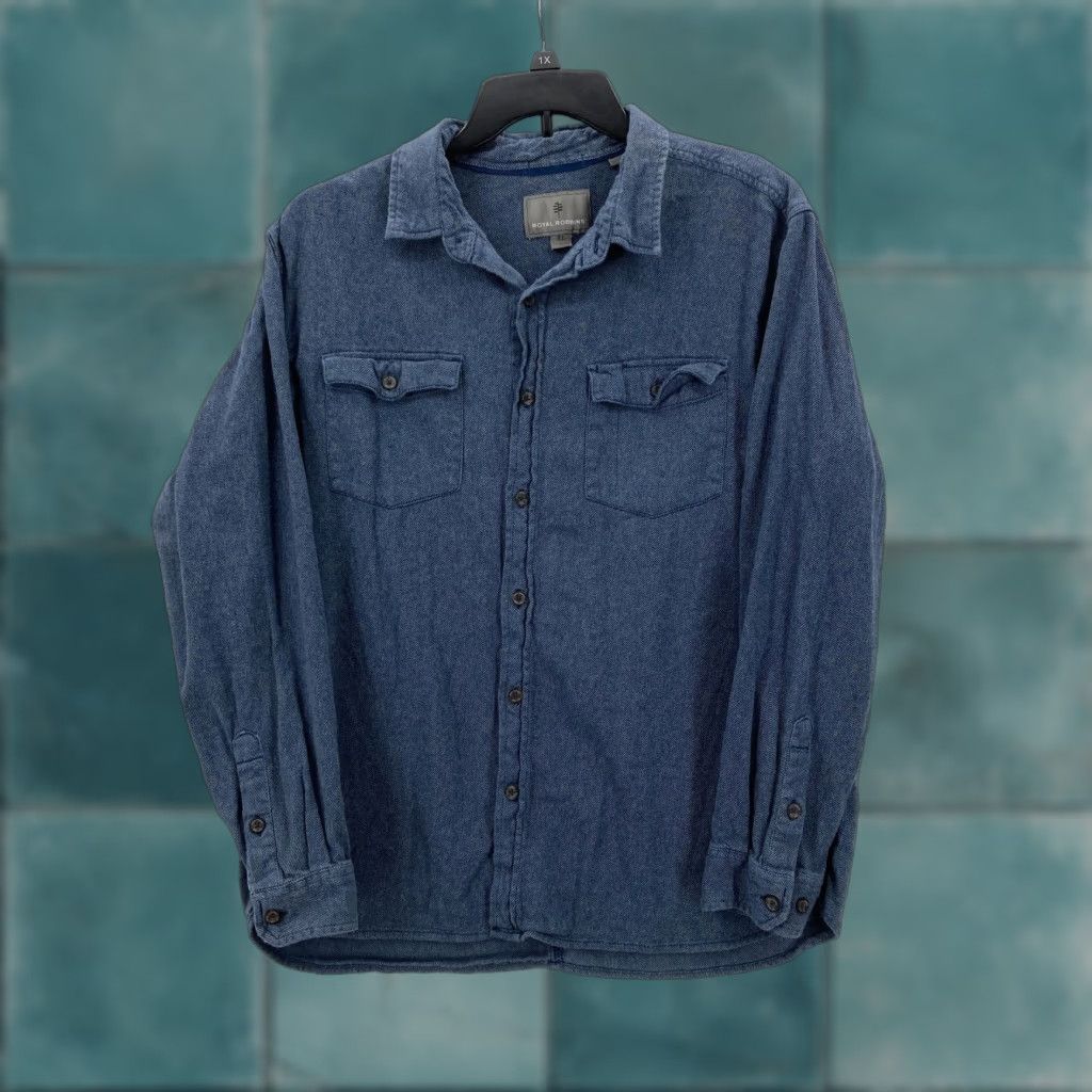 Royal Robbins VINTAGE Royal Robbins Shirt Mens XL Blue Chambray Denim Button Up Long Sleeve Western Size US XL / EU 56 / 4 - 1 Thumbnail