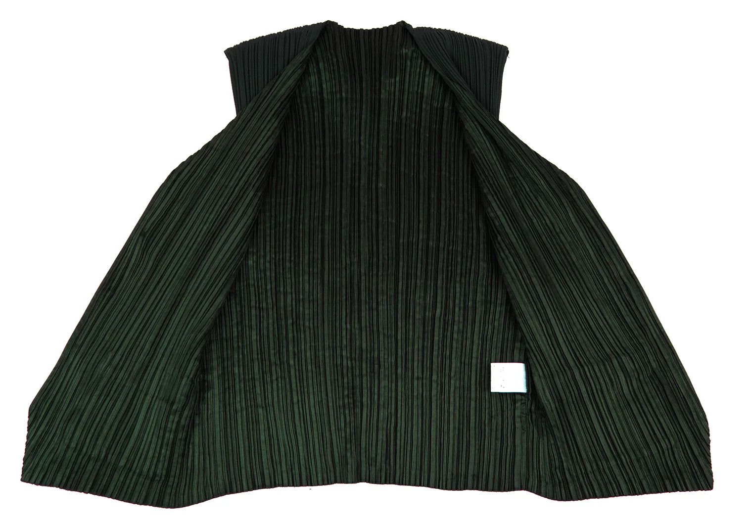 Issey Miyake Double Face Pleats Vest in Dark Green XL Size US XL / EU 56 / 4 - 9 Thumbnail