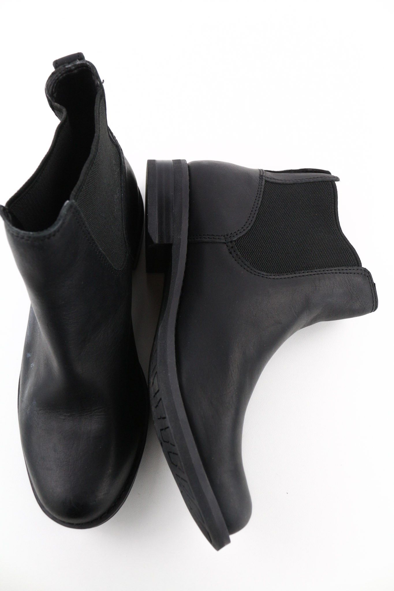 Timberland A1KHL UK4 Mid Top Black Leather Side Panels Boots 79958 Size US 4.5 / IT 34.5 - 5 Thumbnail