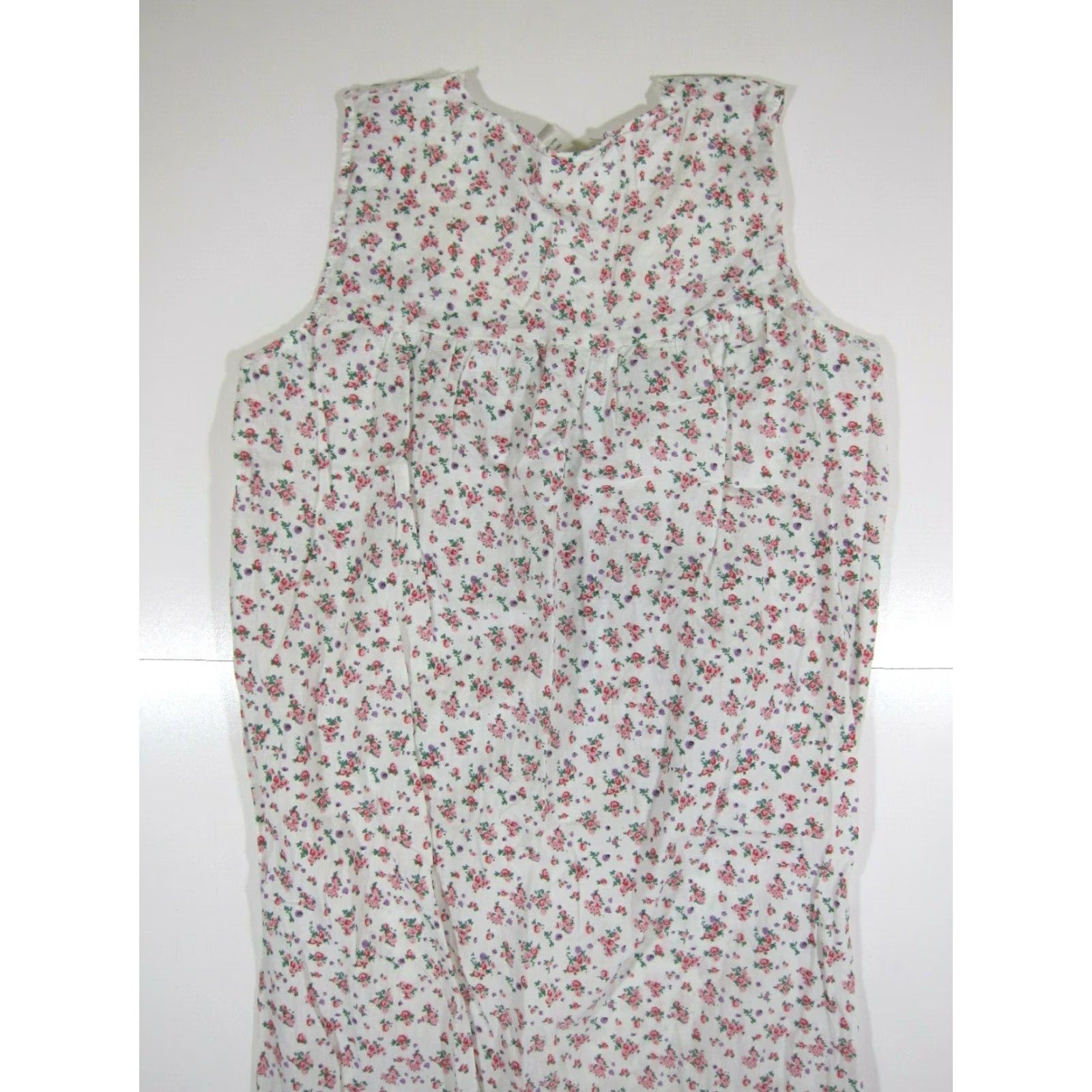 Jim Thompson Norm Thompson 100% Cotton Nightgown Dress Women Pink Floral Embroidered Sleeveless PS Nightgown Dress Pink Floral Embroidered Size S / US 4 / IT 40 - 6 Thumbnail