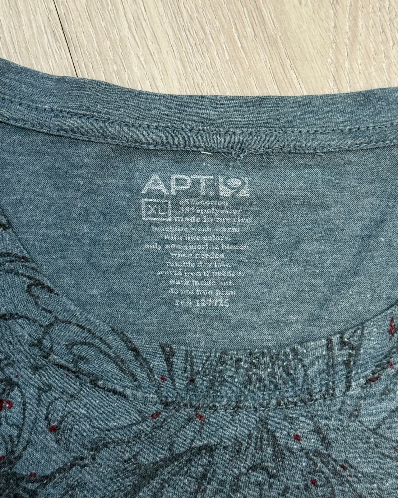Apt. 9 Y2K APT.9 Blood Splatter Men's Teal T-Shirt - Size XL Size US XL / EU 56 / 4 - 6 Thumbnail