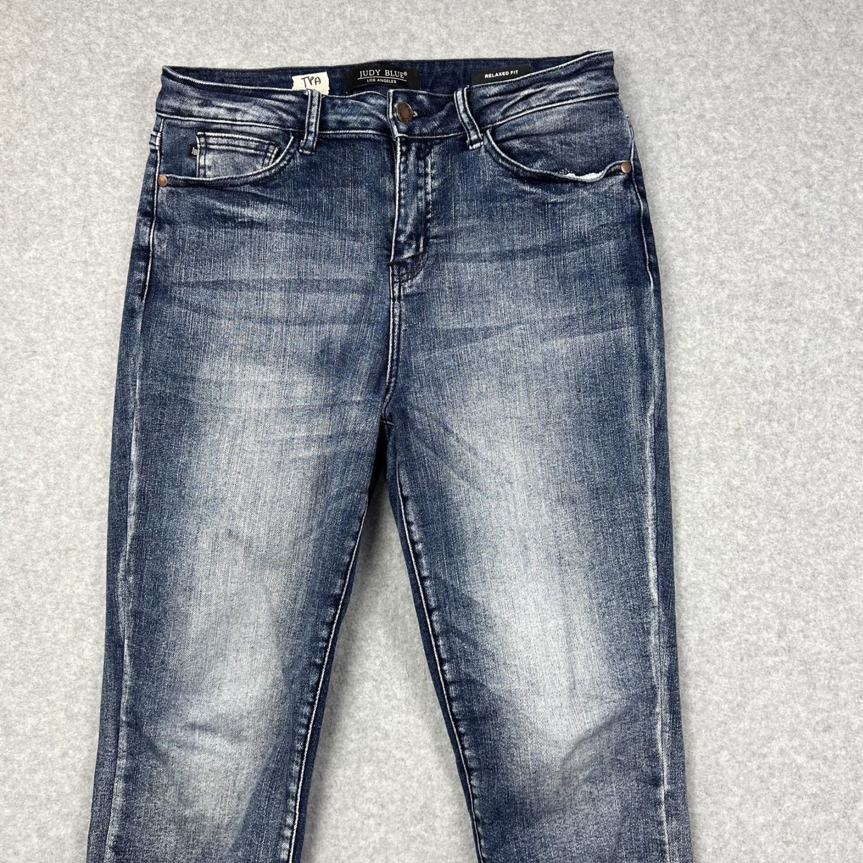 Denime Judy Blue Jeans Womens 9/29 Blue Relaxed Fit Distressed Pocket Denim Jeans Size 30" / US 8 / IT 44 - 4 Thumbnail
