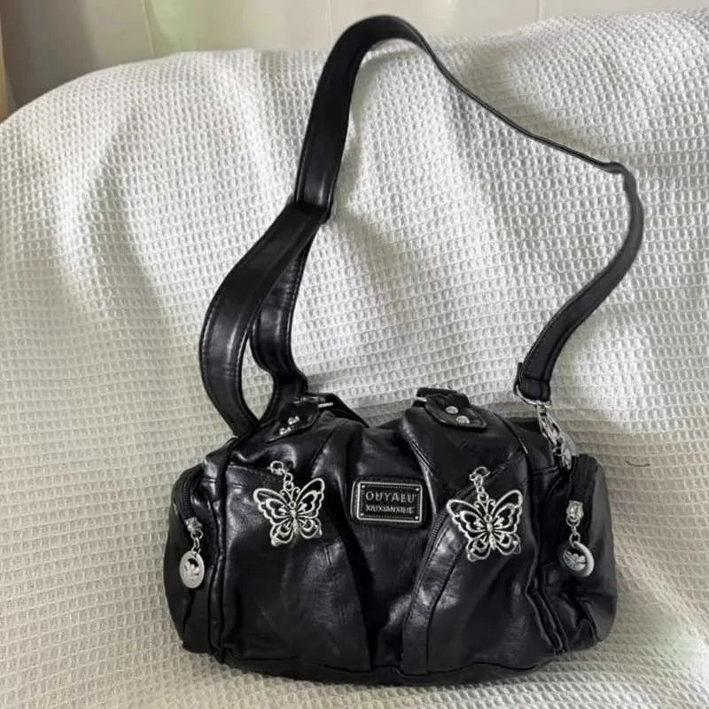 Other Y2K Black Gothic Womens Shoulder Tote Bag Size ONE SIZE - 3 Thumbnail