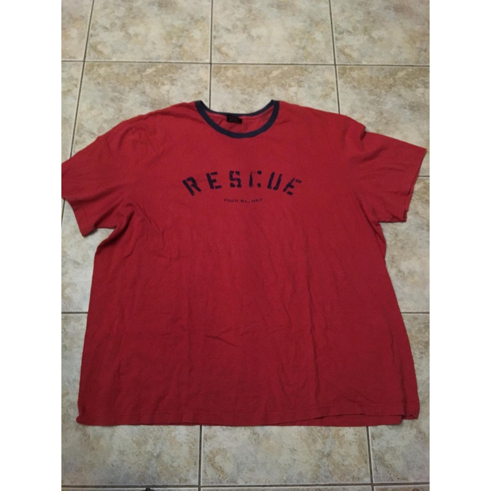Polo Ralph Lauren Vintage polo Ralph Lauren rescue T shirt size 2 XL 1990s 80s Size US XXL / EU 58 / 5 - 1 Thumbnail