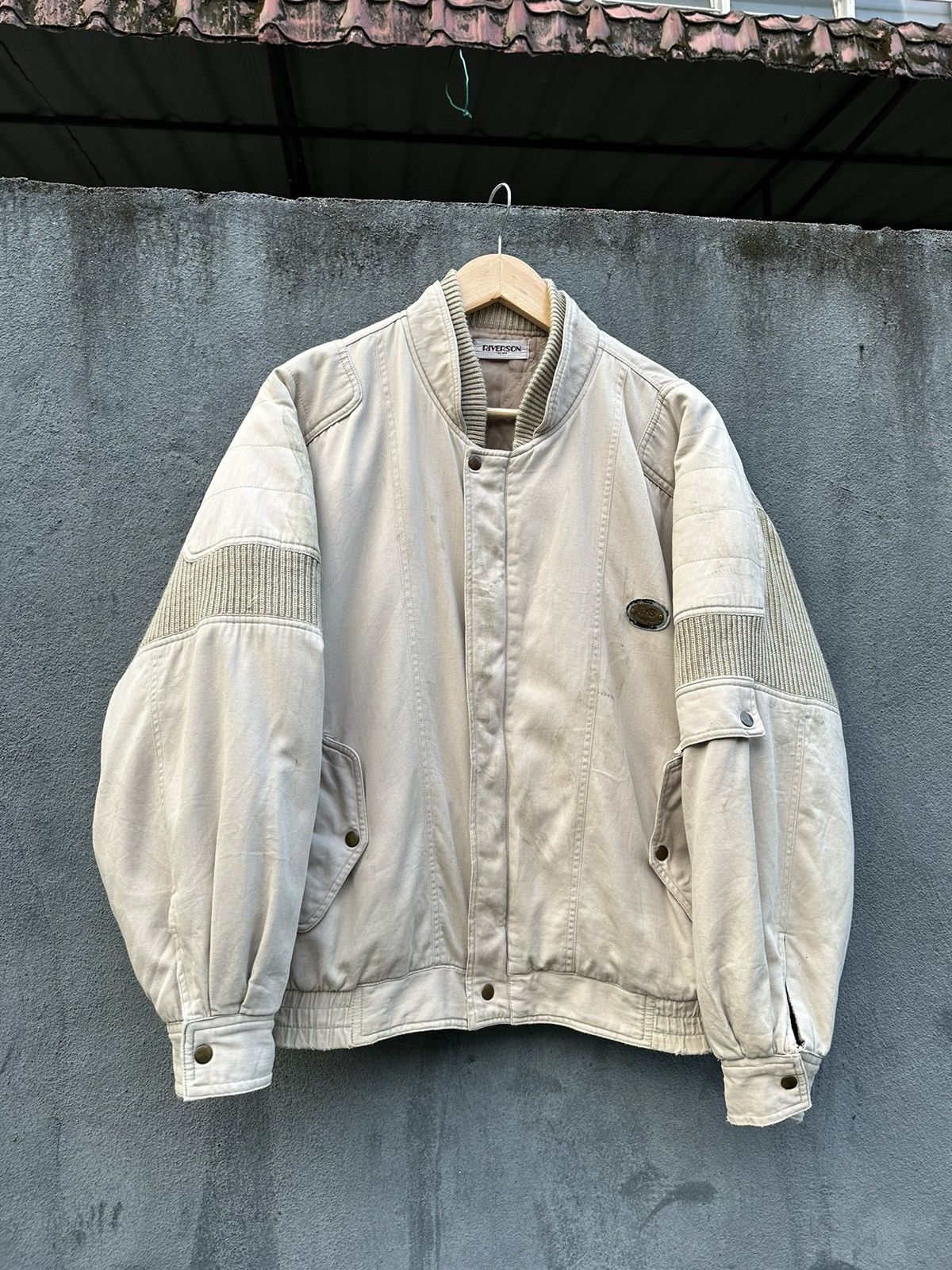 Vintage 👹Vintage Riverson Parachute Bomber Jacket Size US M / EU 48-50 / 2 - 3 Thumbnail