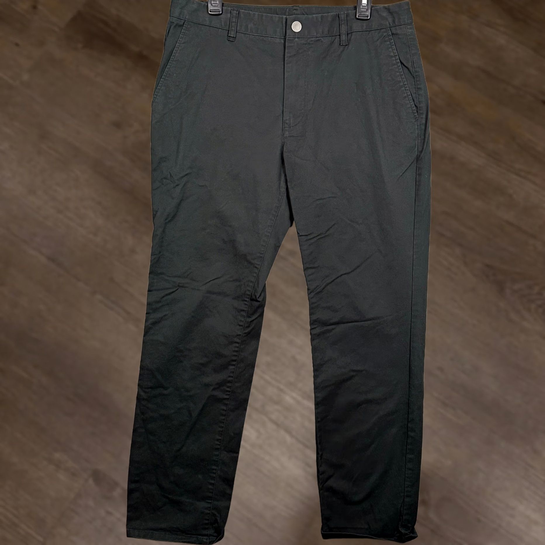 Bonobos Bonobos Chino Pants Men 34 Black Straight Leg Slim Pockets Casual EUC Size US 34 / EU 50 - 1 Thumbnail