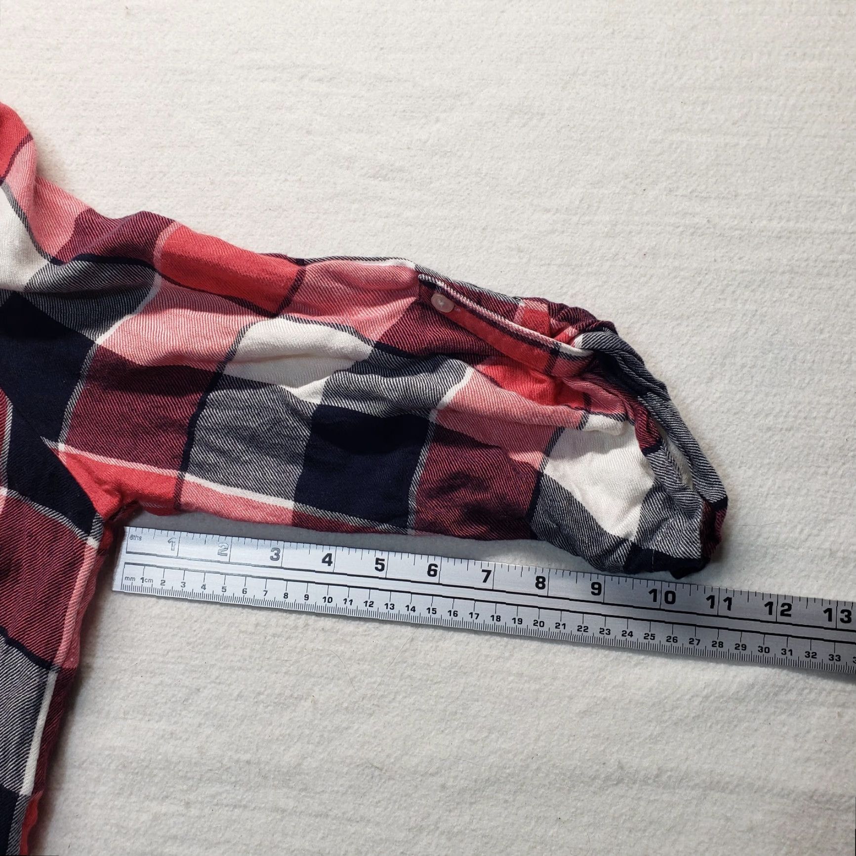 Vintage Attention Shirt Women L Red Plaid Button-Up Long Sleeve Casual Size L / US 10 / IT 46 - 6 Thumbnail