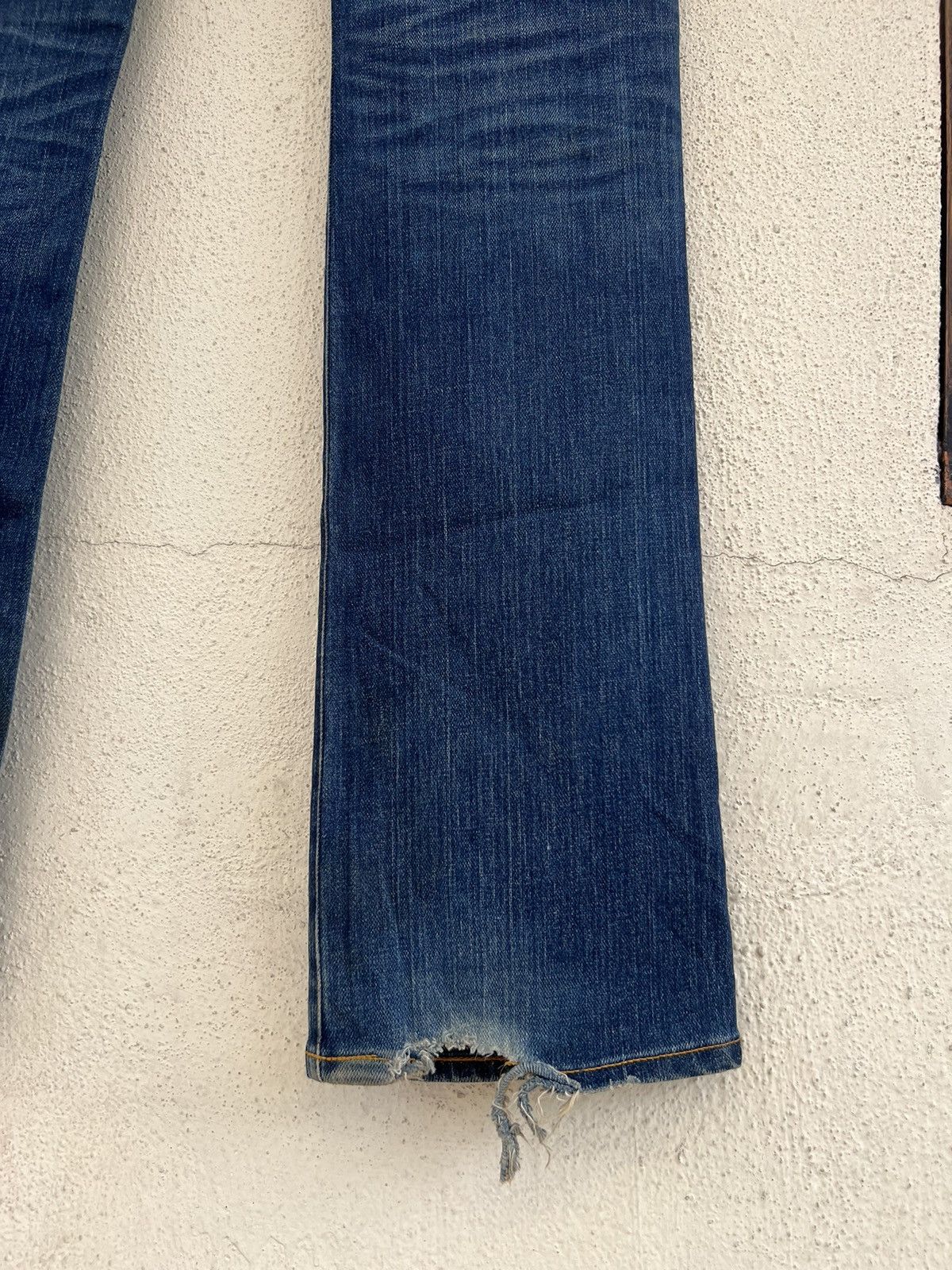 FACTOTUM FACTOTUM Japan Stretch Dirty Muddy Denim Flare Jeans Size US 29 - 19 Thumbnail