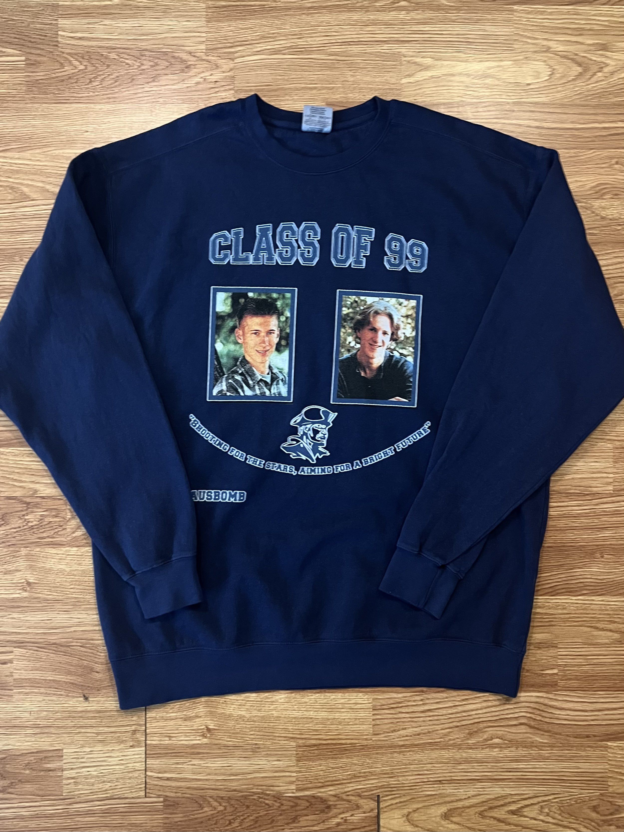 Image of Vintage Hausbomb Class Of 99 in Blue, Men's (Size XL)