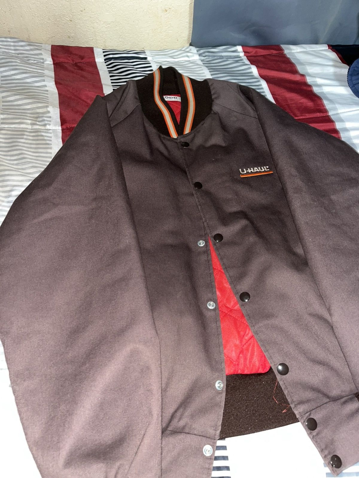 Other Vintage 1980s U-haul Uniform Work Bomber Jacket Size US L / EU 52-54 / 3 - 2 Thumbnail
