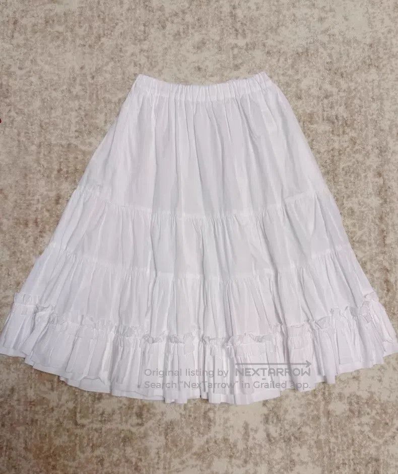 Comme des Garcons Comme des Garcons size XS White classic half skirt Size 23" - 1 Thumbnail