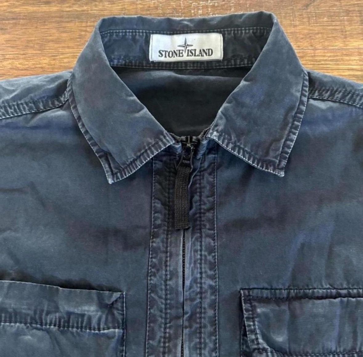 Stone Island Stone island navy blue overshirt Size US S / EU 44-46 / 1 - 5 Thumbnail