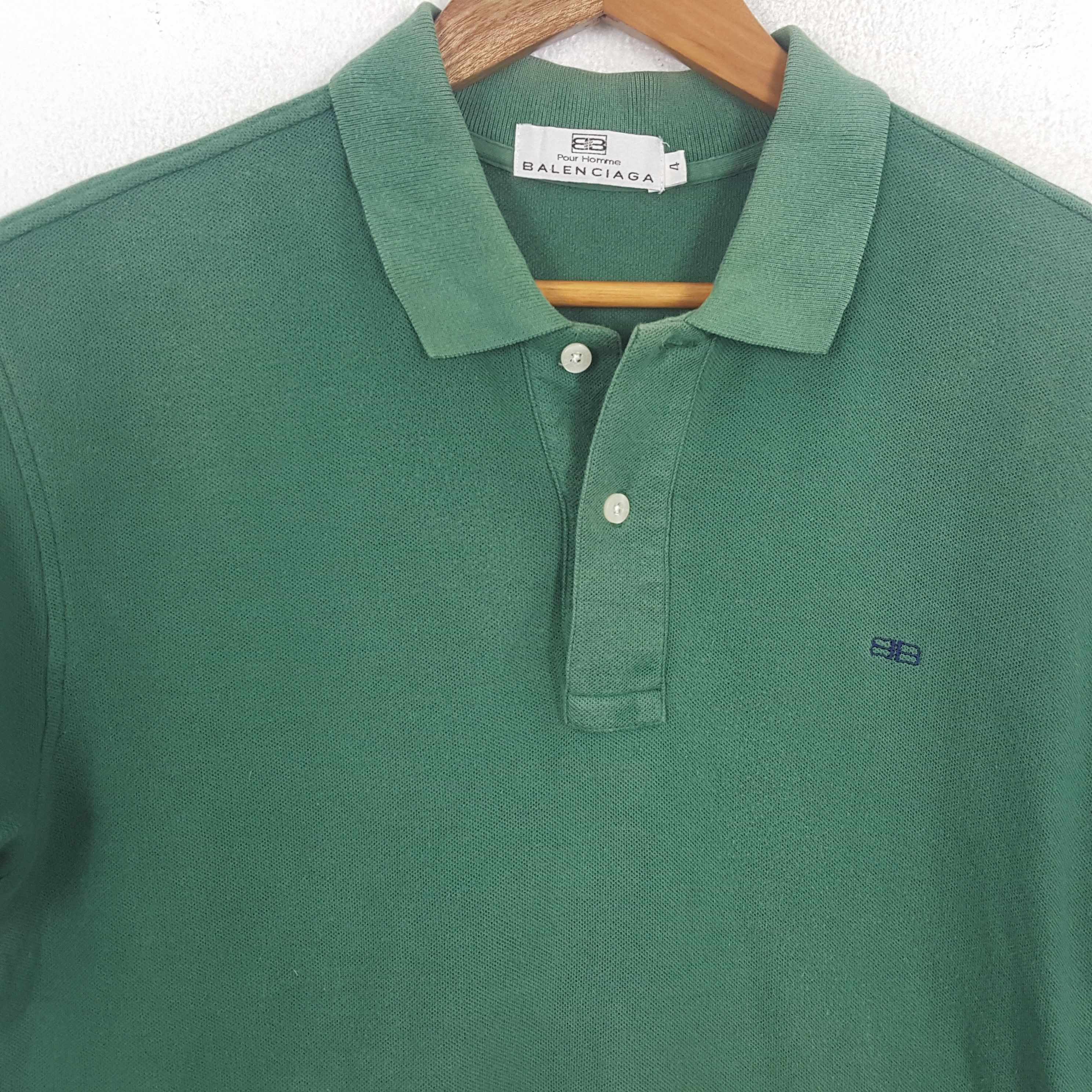 Balenciaga × Vintage Vintage BALENCIAGA Sports Sportswear Luxury Brand Polos Size US L / EU 52-54 / 3 - 2 Thumbnail