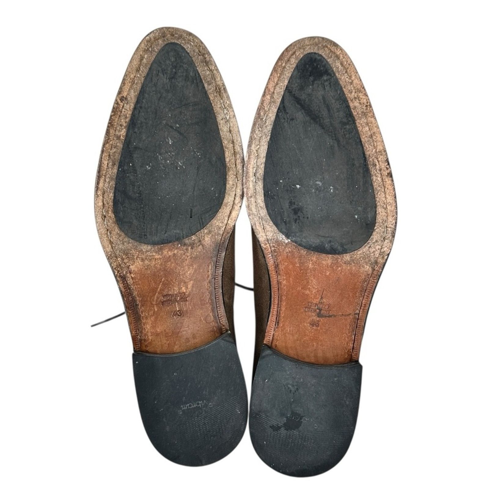 Other Calzoleria Toscana Suede Leather Brogue Cup Toe Oxfords Size US 10 / EU 43 - 8 Thumbnail