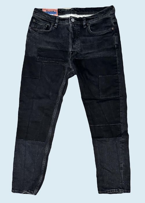 Acne Studios SOLD - Acne Studios Bla Konst River Black Patch Jeans