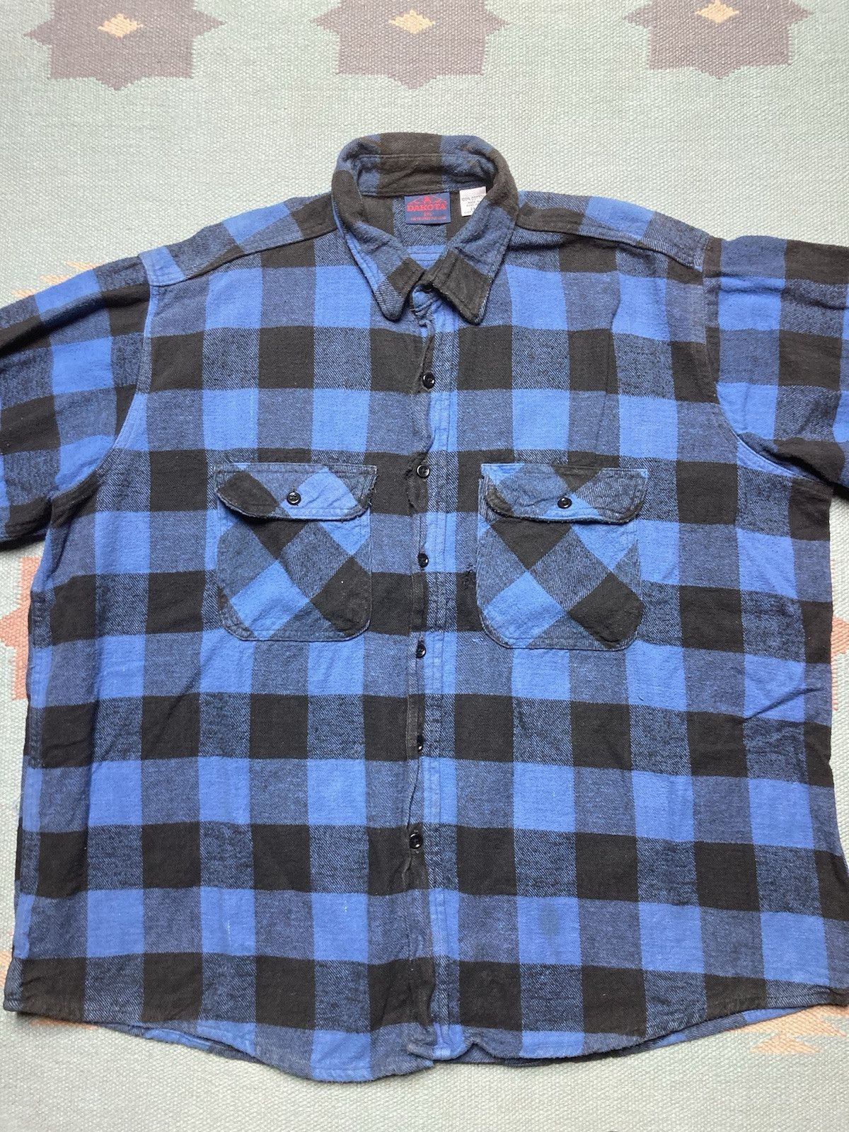 Vintage Vtg Dakota flannel shirt five brother woven cotton thick XXL Size US XXL / EU 58 / 5 - 2 Thumbnail