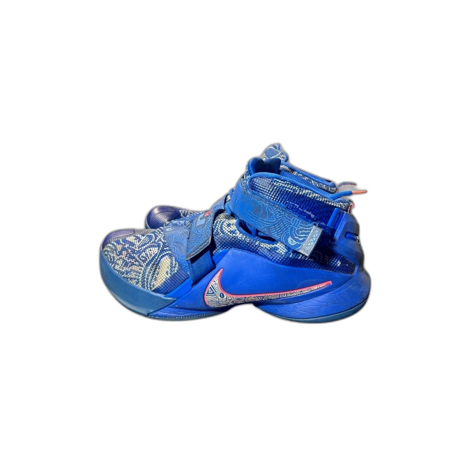 Nike Nike LeBron Zoom Soldier High Top Basketball Blue Athletic S Size US 13 / EU 46 - 3 Thumbnail
