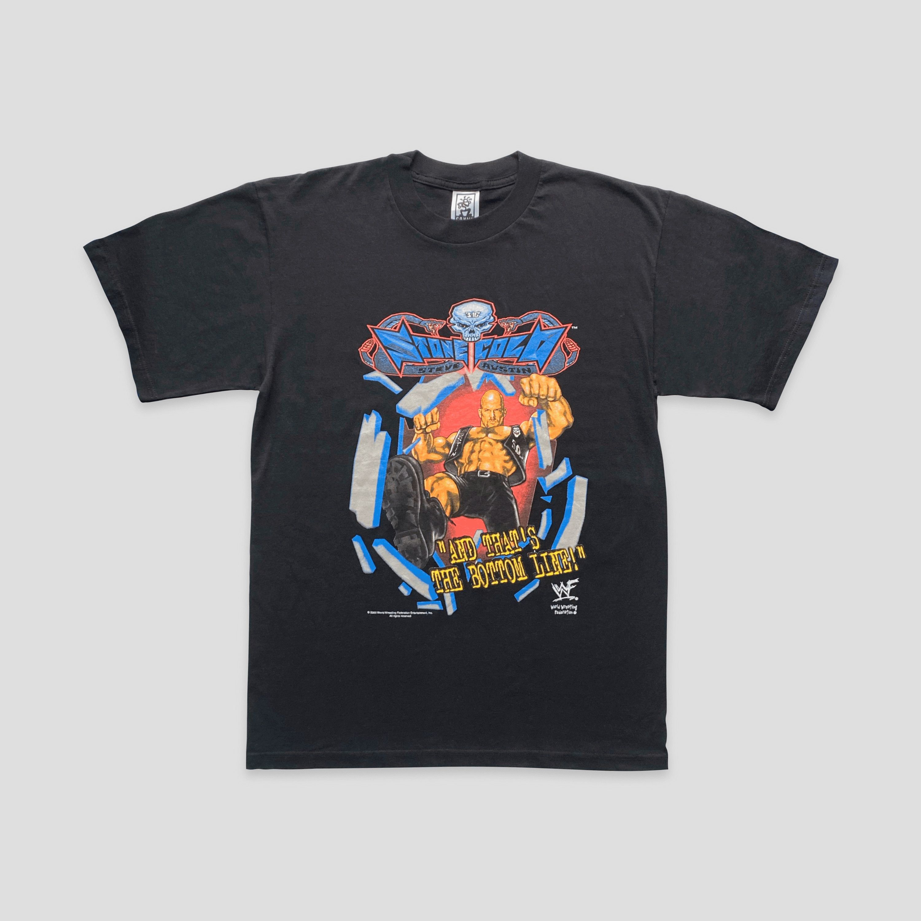 Vintage × WWF Vintage 2000 WWF Stone Cold Steve Austin Bottom Line T-Shirt Size US L / EU 52-54 / 3 - 1 Thumbnail