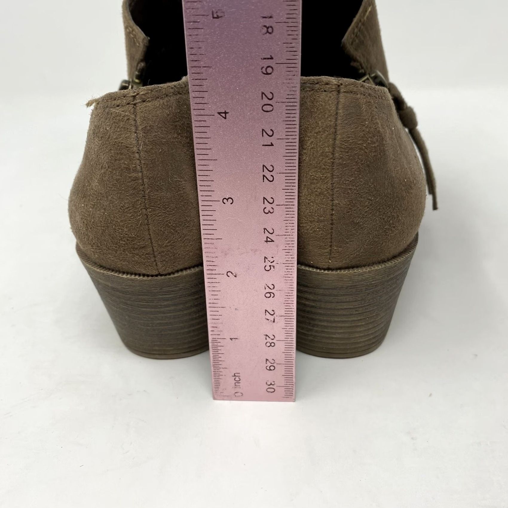 Vintage Rock & Candy Lottie Ankle Boots Womens 8 Brown Block Heels Zip Footwear Bootie Casual/Everyday Shoes Women Size US 8 / IT 38 - 7 Thumbnail