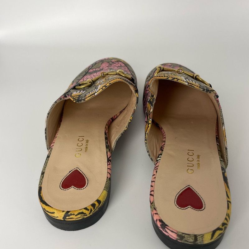 Gucci Gucci Colorful Tiger Print Slippers - Size US 5.5 / EU 38 - 9 Thumbnail
