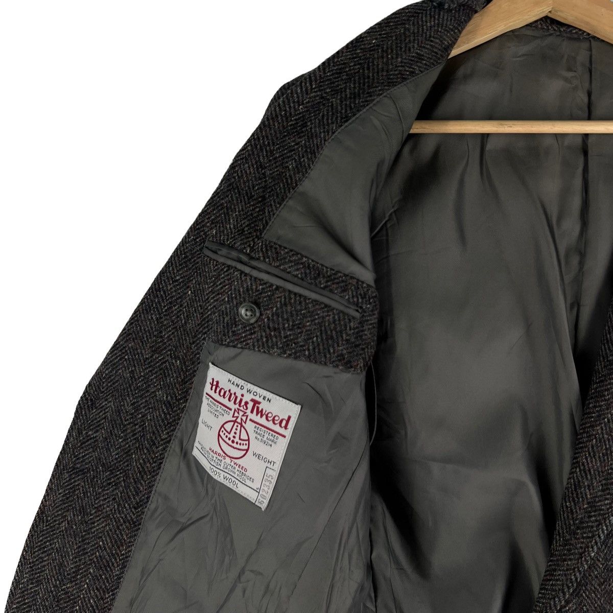 Harris Tweed 🔥VINTAGE HARRIS TWEED WOOL JACKET DOUBLE BREAST Size US M / EU 48-50 / 2 - 9 Thumbnail