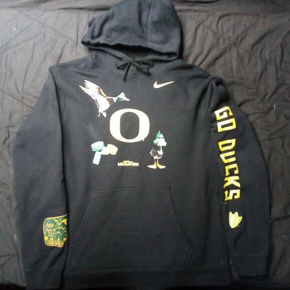 NCAA × Nike Nike Oregon Ducks Migration Into The Wild Hoodie Sweatshirt Size US L / EU 52-54 / 3 - 2 Thumbnail